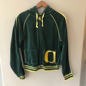 Nike U of O Velour Zip Track Hoodie